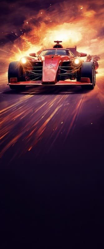 Formel 1 Rennwagen in voller Geschwindigkeit auf der Strecke – IPTV Abo Motorsport Deutschland